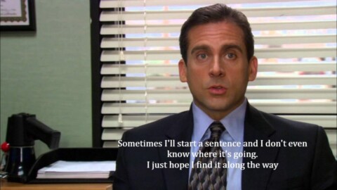 Meme of Michael Scott (The Office) with the text 