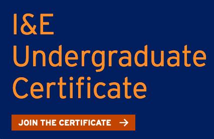 I&E Undergraduate Certificate