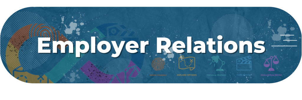 button link to Employer Relations.